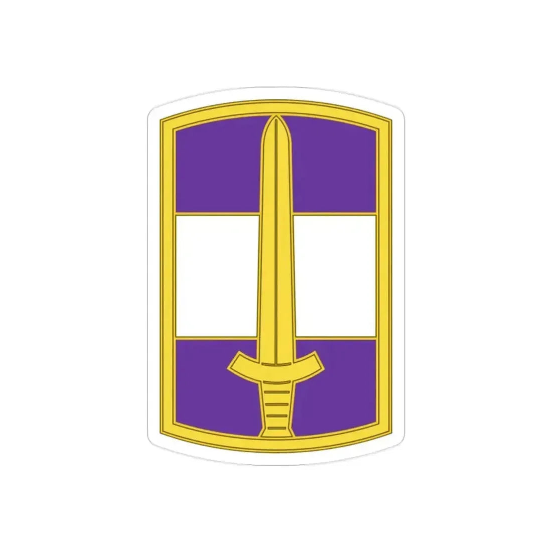 308 Civil Affairs Brigade 3 (U.S. Army) REVERSE PRINT Transparent Die-Cut STICKER 2 Inch Die-Cut Transparent - The Sticker Space