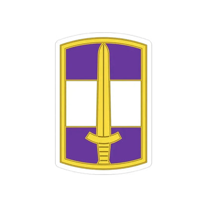 308 Civil Affairs Brigade 3 (U.S. Army) REVERSE PRINT Transparent Die-Cut STICKER 2 Inch Die-Cut Transparent - The Sticker Space