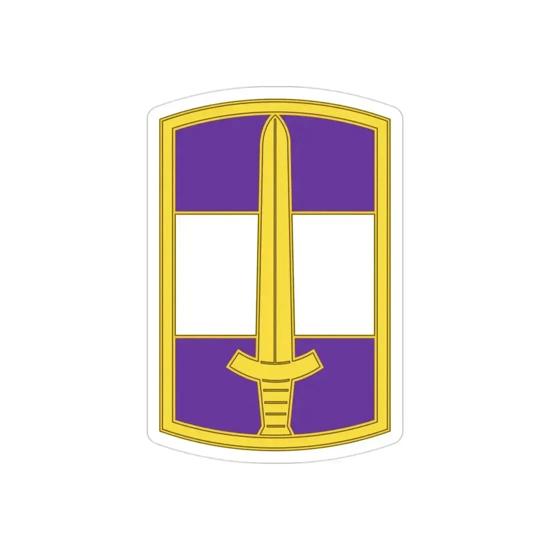 308 Civil Affairs Brigade 3 (U.S. Army) REVERSE PRINT Transparent Die-Cut STICKER 3 Inch Die-Cut Transparent - The Sticker Space