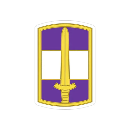 308 Civil Affairs Brigade 3 (U.S. Army) REVERSE PRINT Transparent Die-Cut STICKER 3 Inch Die-Cut Transparent - The Sticker Space