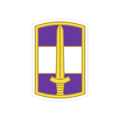 308 Civil Affairs Brigade 3 (U.S. Army) REVERSE PRINT Transparent Die-Cut STICKER 4 Inch Die-Cut Transparent - The Sticker Space