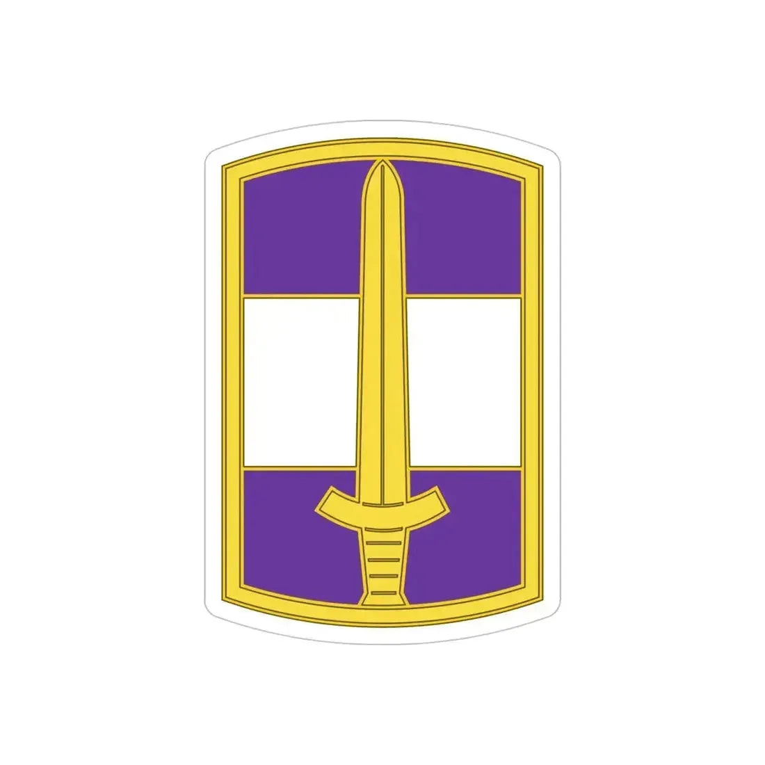 308 Civil Affairs Brigade 3 (U.S. Army) REVERSE PRINT Transparent Die-Cut STICKER 5 Inch Die-Cut Transparent - The Sticker Space