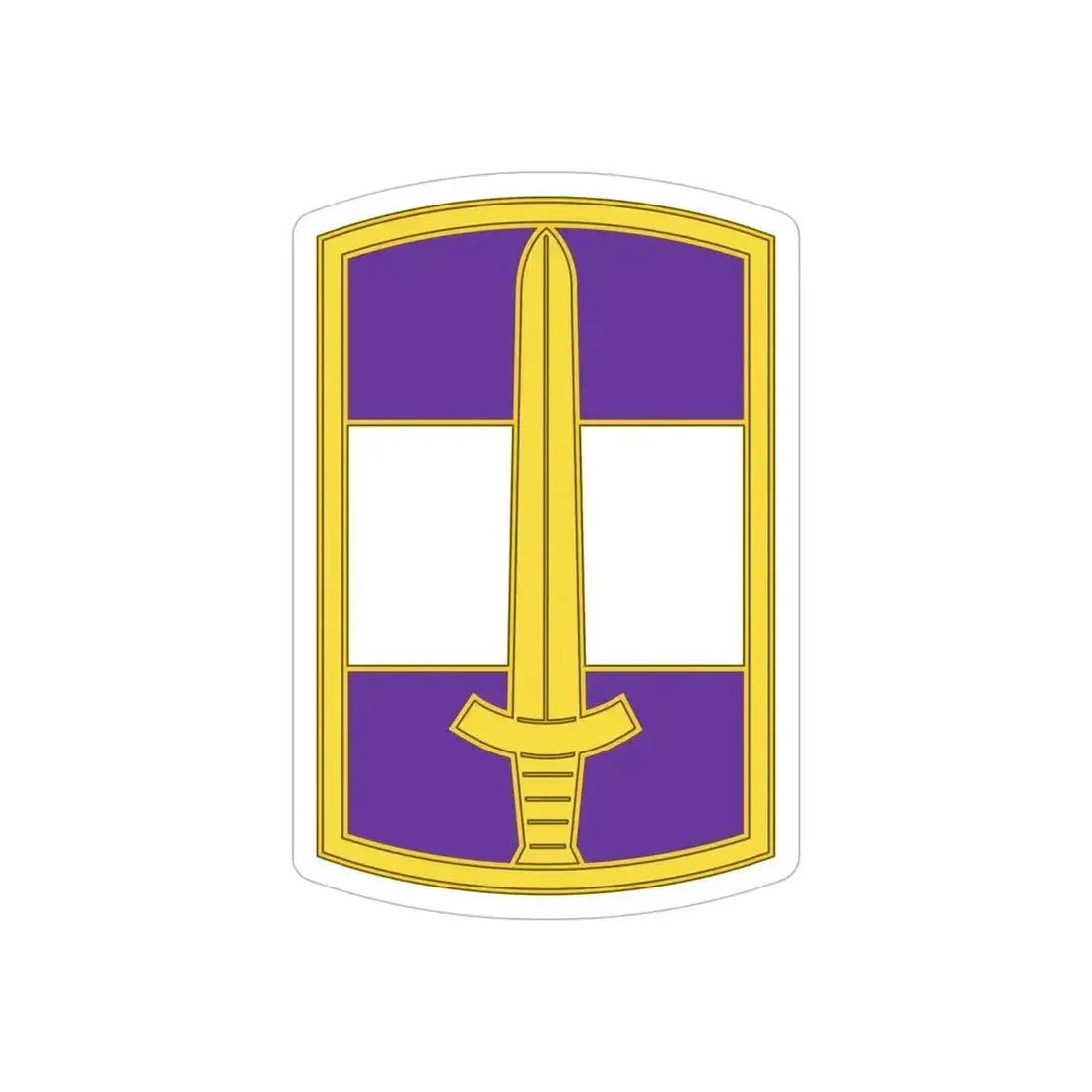 308 Civil Affairs Brigade 3 (U.S. Army) REVERSE PRINT Transparent Die-Cut STICKER 6 Inch Die-Cut Transparent - The Sticker Space