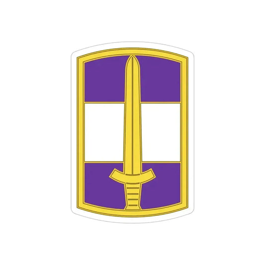 308 Civil Affairs Brigade 3 (U.S. Army) REVERSE PRINT Transparent Die-Cut STICKER 6 Inch Die-Cut Transparent - The Sticker Space