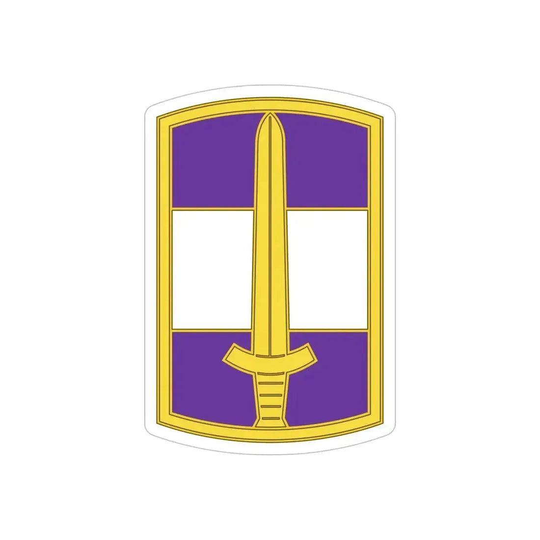 308 Civil Affairs Brigade 3 (U.S. Army) REVERSE PRINT Transparent Die-Cut STICKER - The Sticker Space