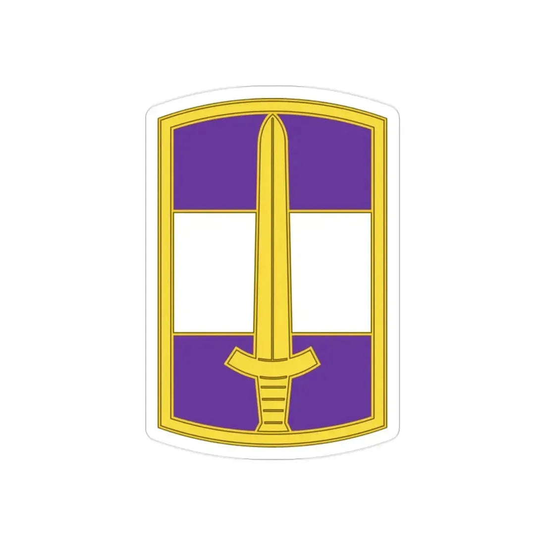 308 Civil Affairs Brigade 3 (U.S. Army) REVERSE PRINT Transparent Die-Cut STICKER - The Sticker Space