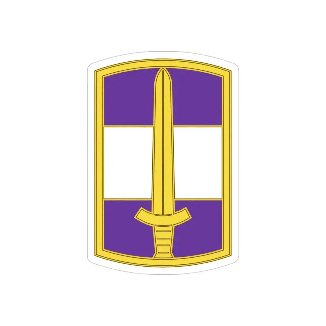 308 Civil Affairs Brigade 3 (U.S. Army) REVERSE PRINT Transparent Die-Cut STICKER - The Sticker Space