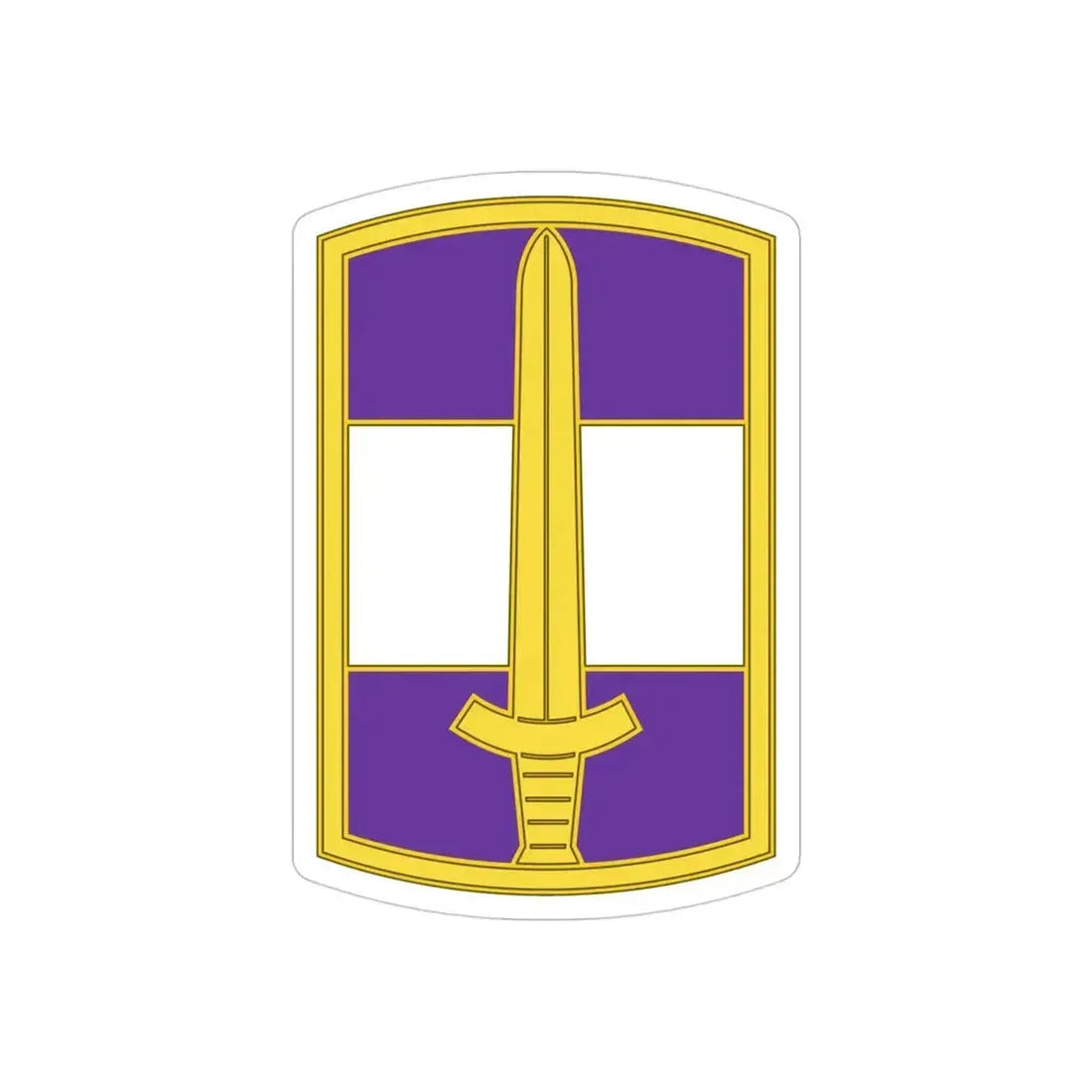 308 Civil Affairs Brigade 3 (U.S. Army) REVERSE PRINT Transparent Die-Cut STICKER - The Sticker Space