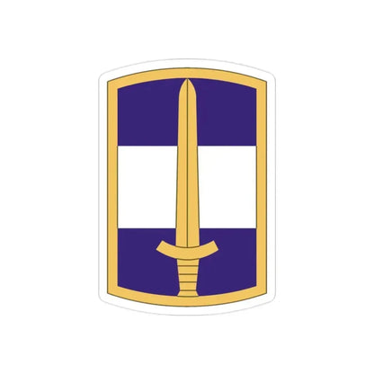 308 Civil Affairs Brigade (U.S. Army) REVERSE PRINT Transparent Die-Cut STICKER 2 Inch Die-Cut Transparent - The Sticker Space