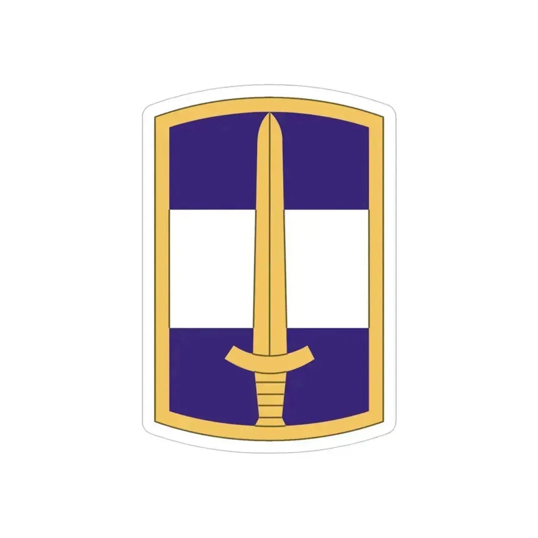 308 Civil Affairs Brigade (U.S. Army) REVERSE PRINT Transparent Die-Cut STICKER 4 Inch Die-Cut Transparent - The Sticker Space