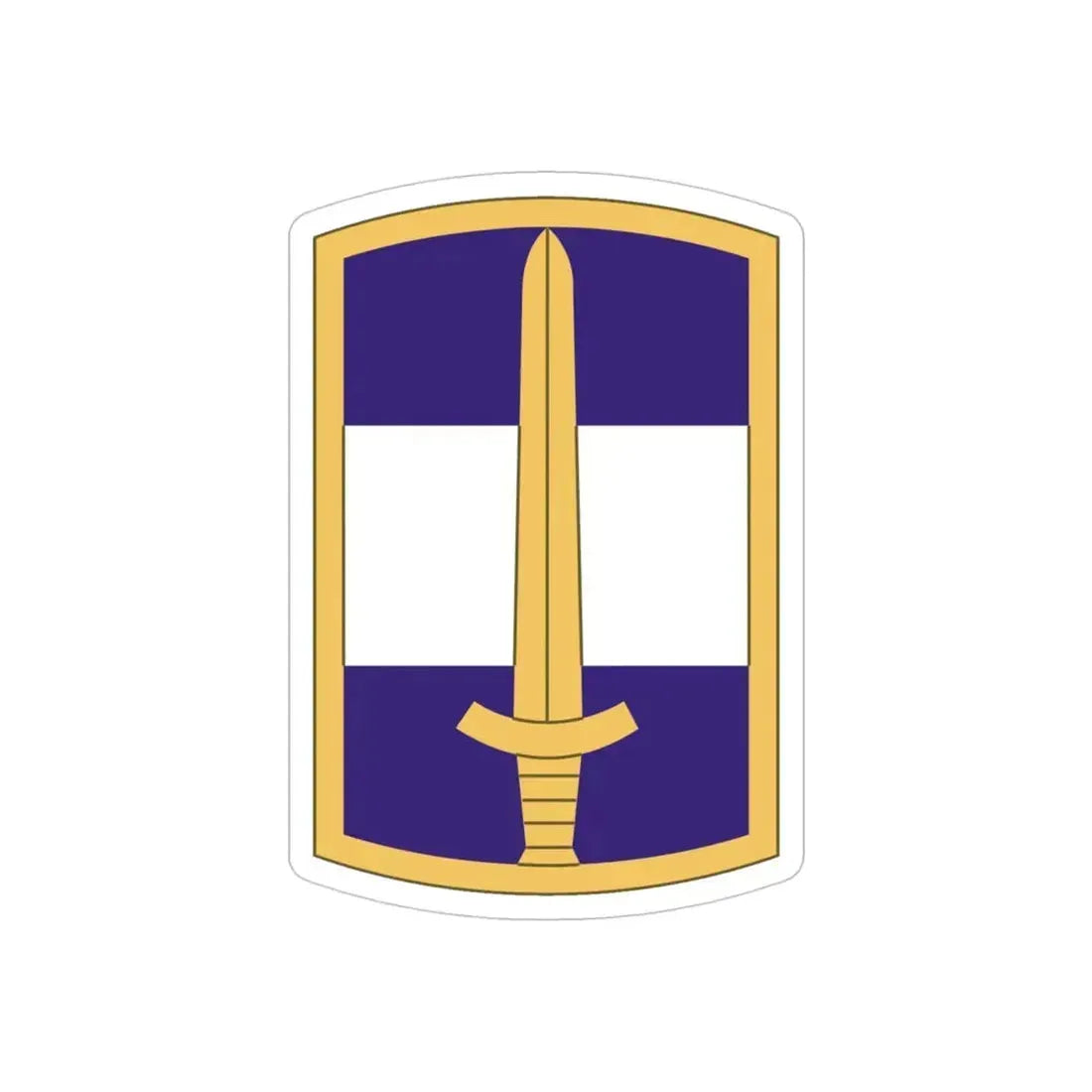 308 Civil Affairs Brigade (U.S. Army) REVERSE PRINT Transparent Die-Cut STICKER - The Sticker Space