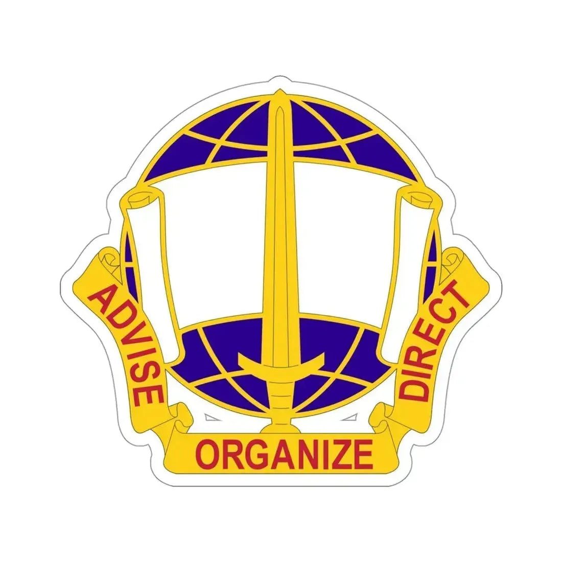 308 Civil Affairs Brigade v2 (U.S. Army) STICKER Vinyl Die-Cut Decal 4 Inch - The Sticker Space