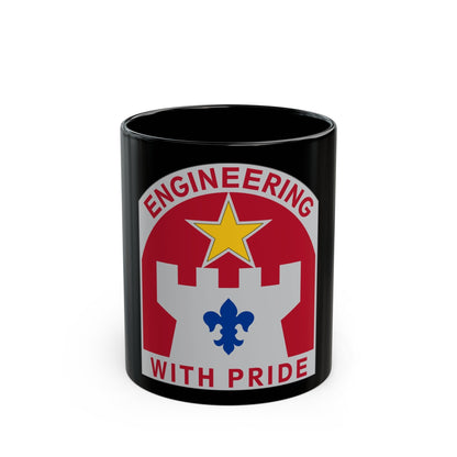 308 Engineer Group (U.S. Army) Black Coffee Mug-11oz-The Sticker Space