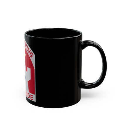 308 Engineer Group (U.S. Army) Black Coffee Mug-The Sticker Space