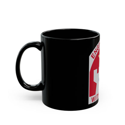 308 Engineer Group (U.S. Army) Black Coffee Mug-The Sticker Space