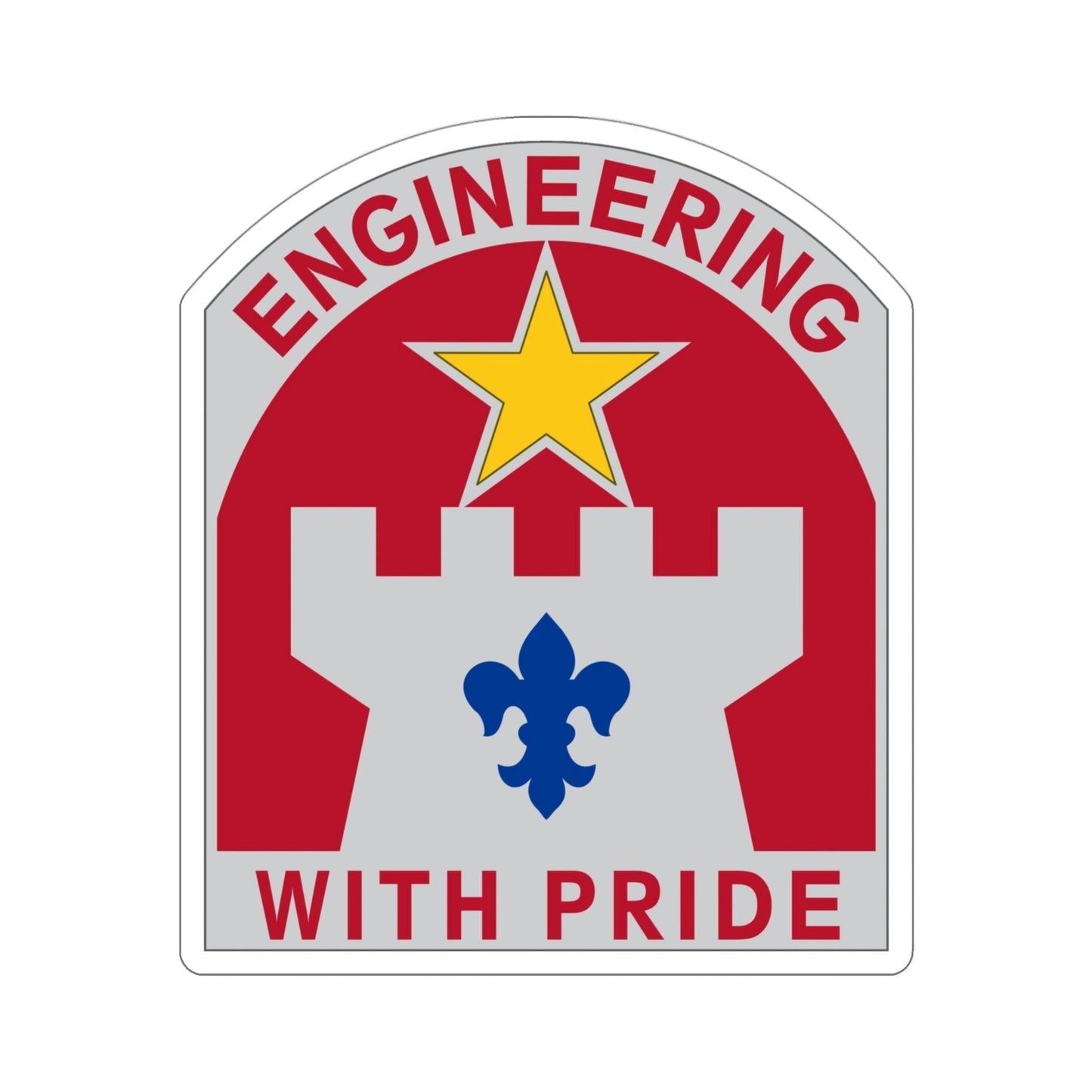 308 Engineer Group (U.S. Army) STICKER Vinyl Die-Cut Decal-4 Inch-The Sticker Space