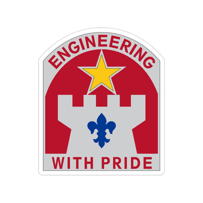 308 Engineer Group (U.S. Army) Transparent STICKER Die-Cut Vinyl Decal-4 Inch-The Sticker Space