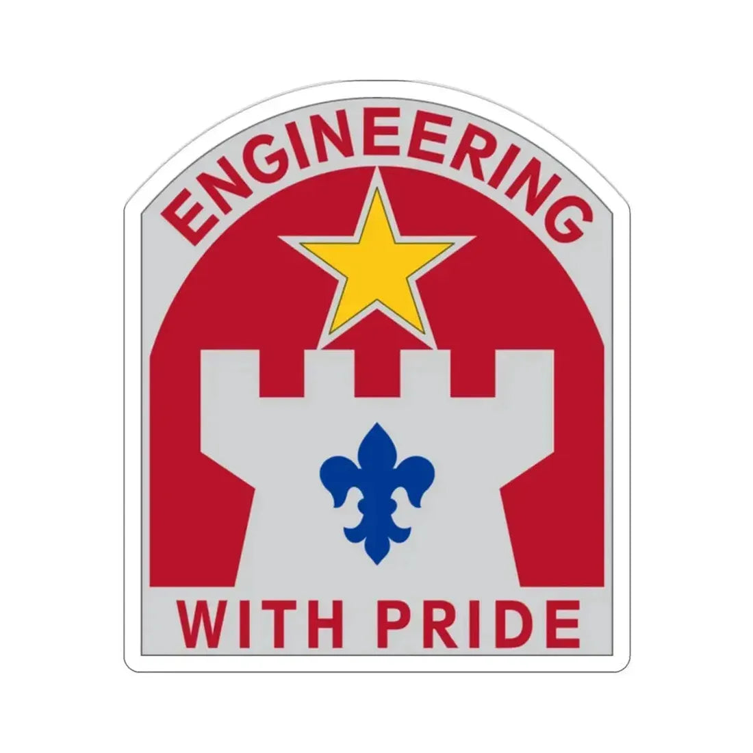 308 Engineer Group (U.S. Army) STICKER Vinyl Die-Cut Decal 2 Inch - The Sticker Space