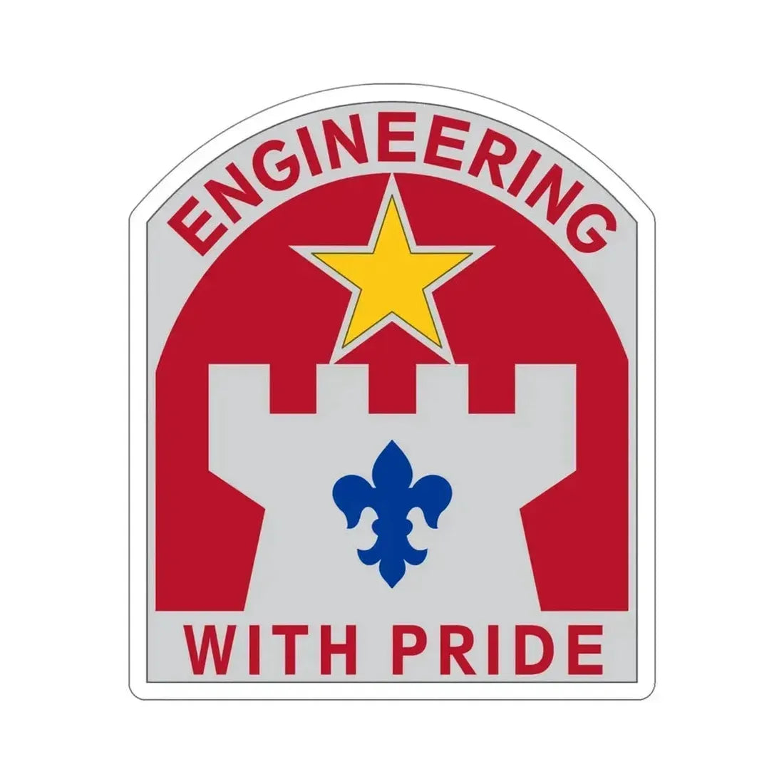 308 Engineer Group (U.S. Army) STICKER Vinyl Die-Cut Decal 5 Inch - The Sticker Space