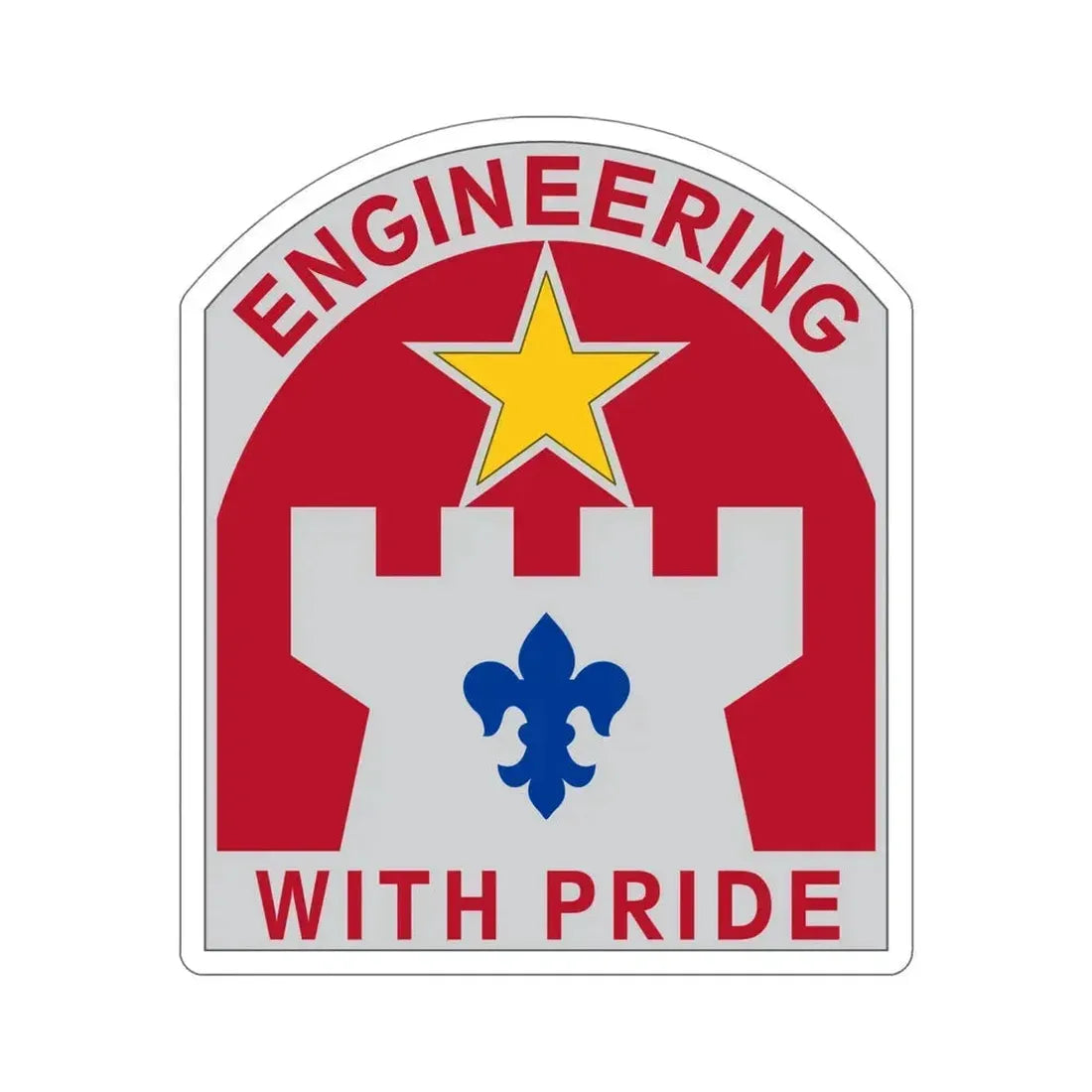 308 Engineer Group (U.S. Army) STICKER Vinyl Die-Cut Decal 6 Inch - The Sticker Space