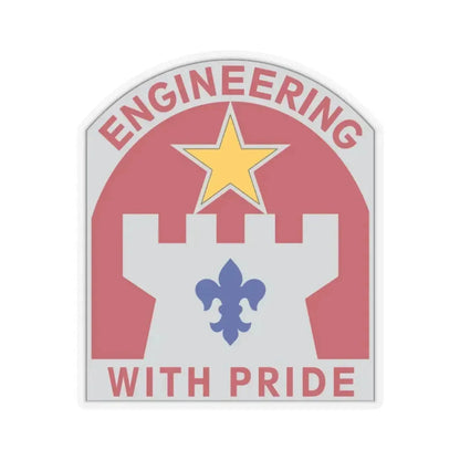 308 Engineer Group (U.S. Army) STICKER Vinyl Kiss-Cut Decal 2 Inch Transparent - The Sticker Space