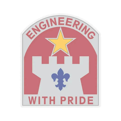 308 Engineer Group (U.S. Army) STICKER Vinyl Kiss-Cut Decal 6 Inch Transparent - The Sticker Space