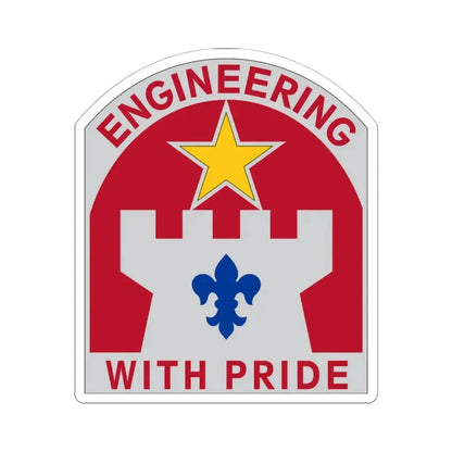 308 Engineer Group (U.S. Army) STICKER Vinyl Kiss-Cut Decal 6 Inch White - The Sticker Space