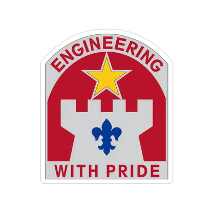 308 Engineer Group (U.S. Army) Transparent STICKER Die-Cut Vinyl Decal 2 Inch - The Sticker Space