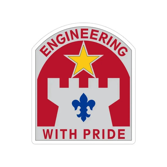308 Engineer Group (U.S. Army) Transparent STICKER Die-Cut Vinyl Decal 6 Inch - The Sticker Space