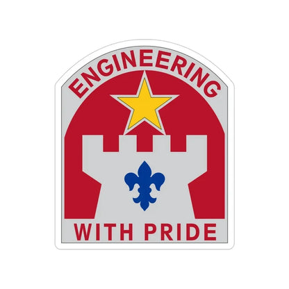 308 Engineer Group (U.S. Army) Transparent STICKER Die-Cut Vinyl Decal - The Sticker Space