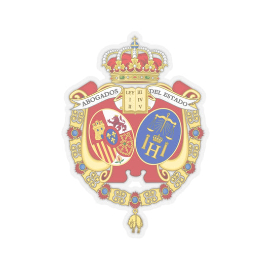 Coat of Arms of the Spanish Legal Representatives of the State - STICKER Vinyl Kiss-Cut Decal