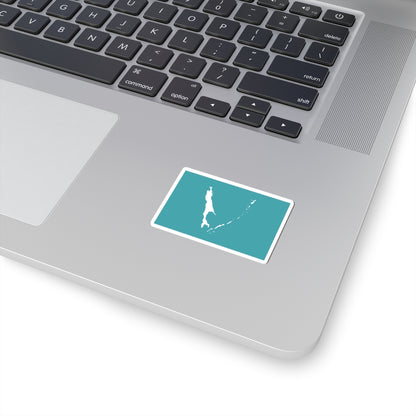 Flag of Sakhalin Oblast (Russia) STICKER Vinyl Kiss-Cut Decal