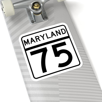 MD Route 75 (Maryland) (Road Sign) STICKER Vinyl Kiss-Cut Decal