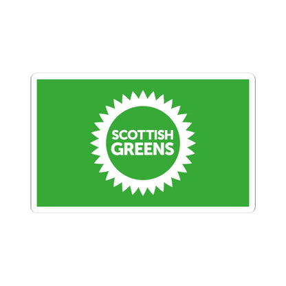 Scottish Greens flag (United Kingdom) STICKER Vinyl Kiss-Cut Decal