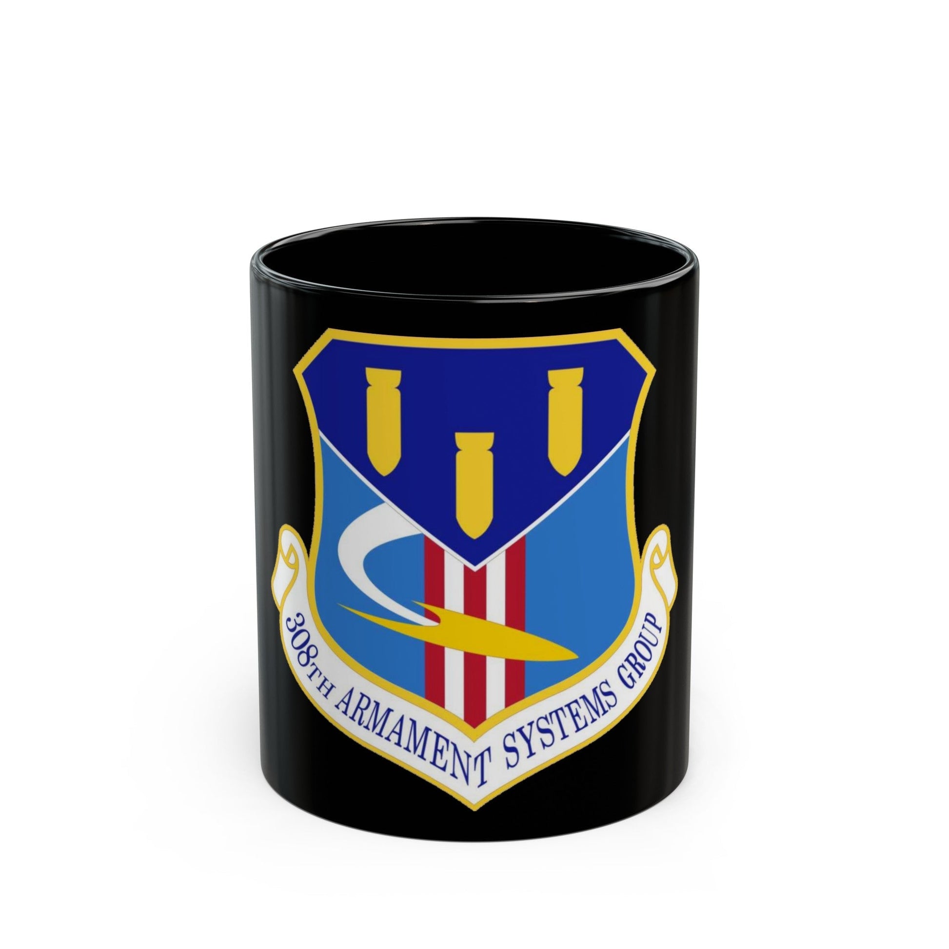 308th Armament Systems Group (U.S. Air Force) Black Coffee Mug-11oz-The Sticker Space