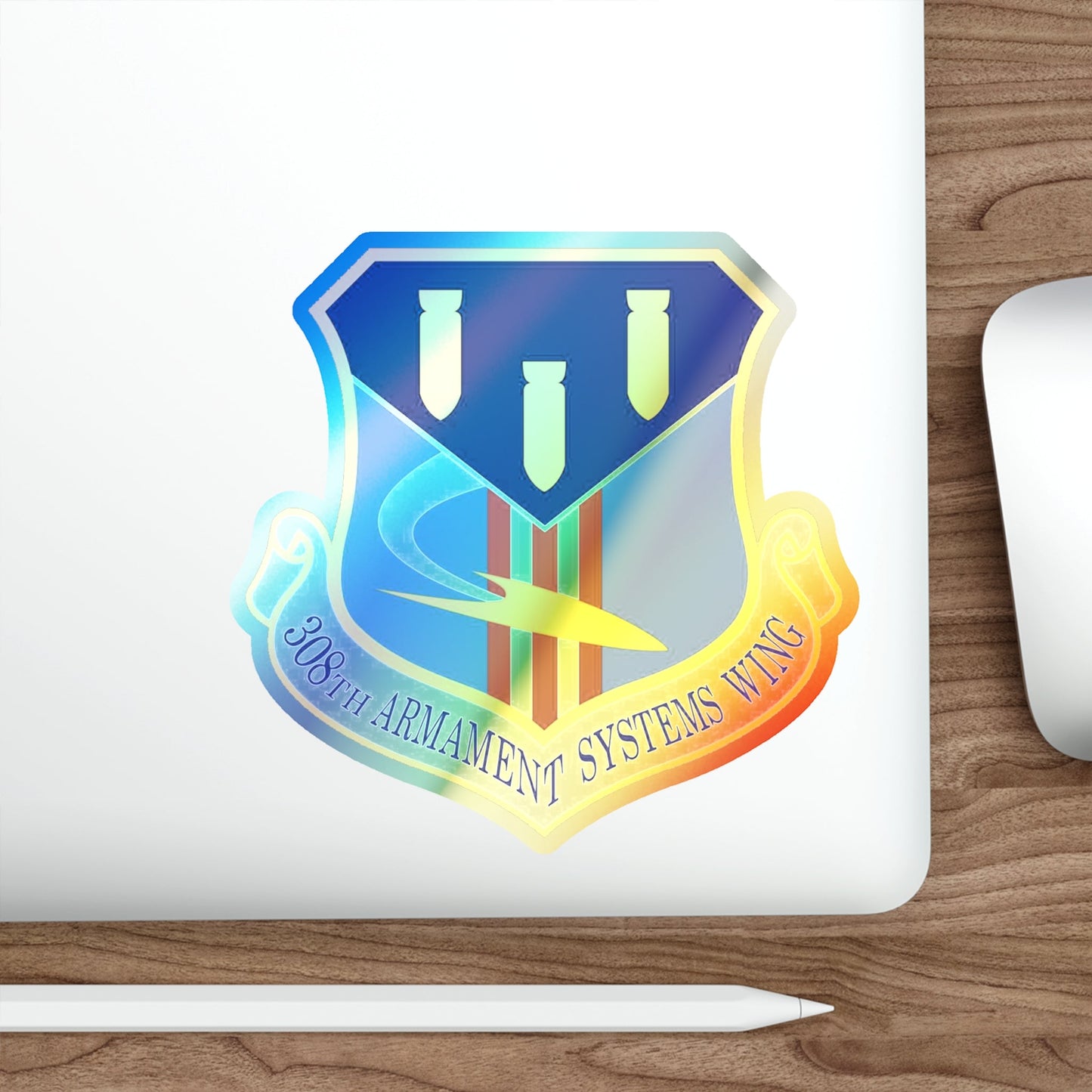 308th Armament Systems Wing (U.S. Air Force) Holographic STICKER Die-Cut Vinyl Decal-The Sticker Space