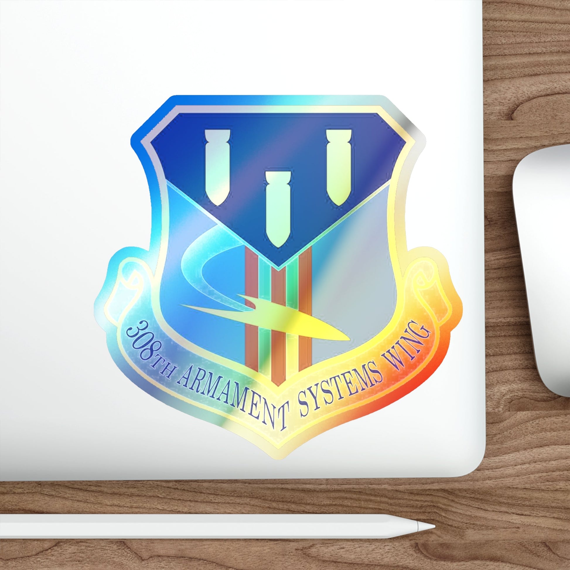 308th Armament Systems Wing (U.S. Air Force) Holographic STICKER Die-Cut Vinyl Decal-The Sticker Space