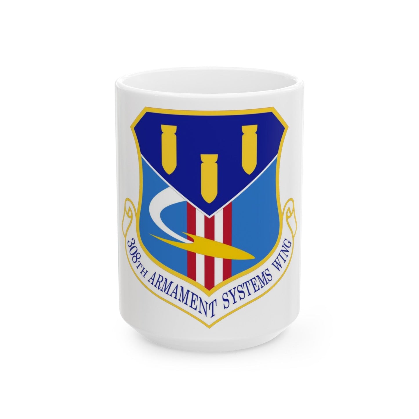 308th Armament Systems Wing (U.S. Air Force) White Coffee Mug-15oz-The Sticker Space