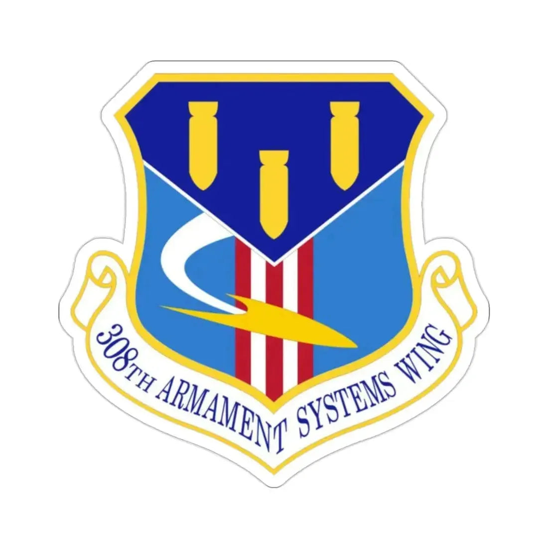 308th Armament Systems Wing (U.S. Air Force) STICKER Vinyl Die-Cut Decal - The Sticker Space