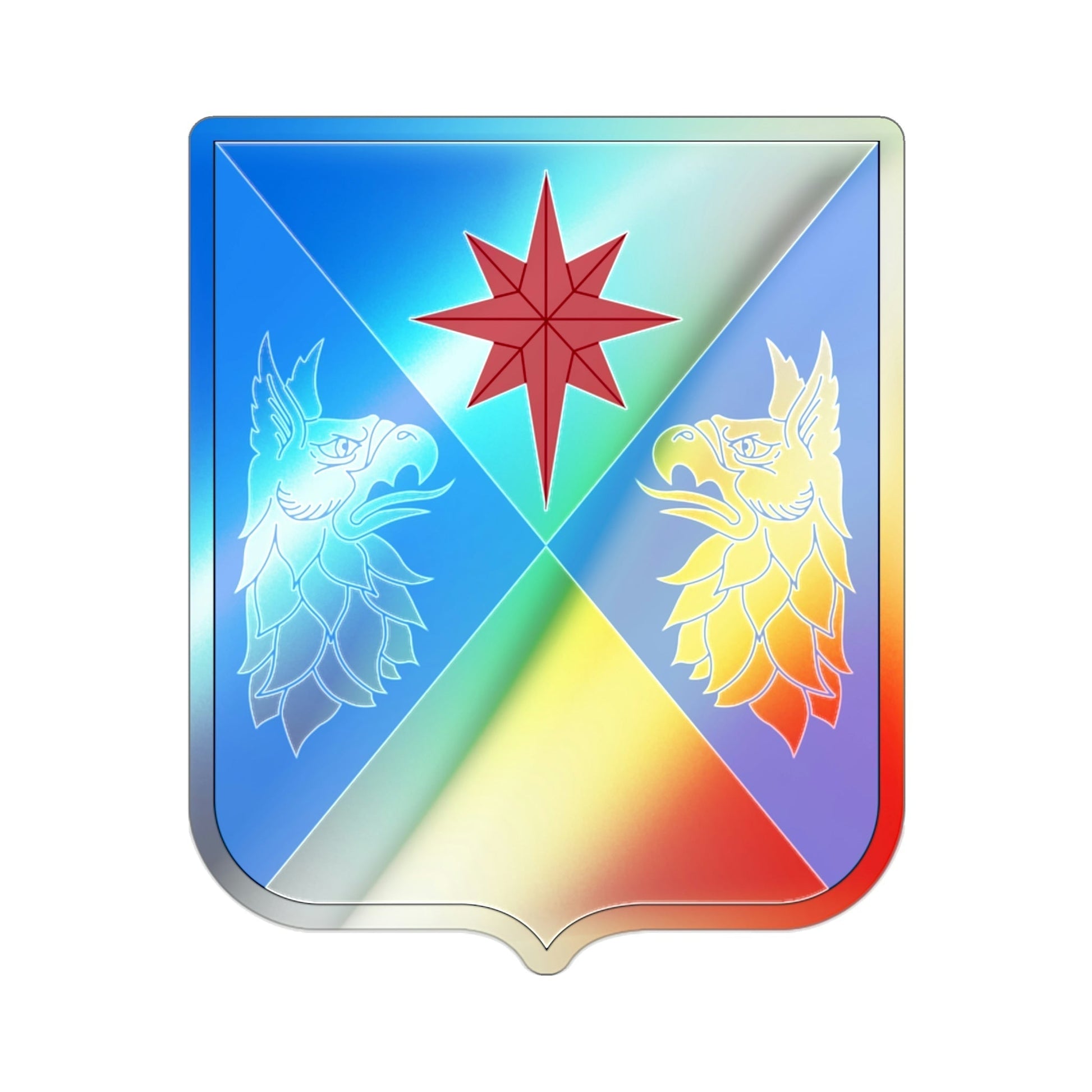 308th Military Intelligence Battalion (U.S. Army) Holographic STICKER Die-Cut Vinyl Decal-2 Inch-The Sticker Space