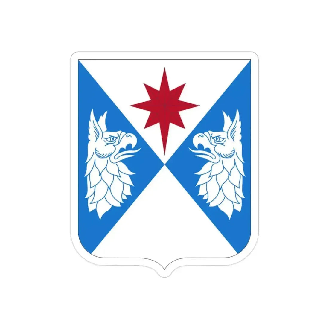 308th Military Intelligence Battalion (U.S. Army) REVERSE PRINT Transparent Die-Cut STICKER 2 Inch Die-Cut Transparent - The Sticker Space