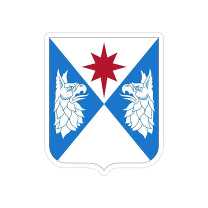 308th Military Intelligence Battalion (U.S. Army) REVERSE PRINT Transparent Die-Cut STICKER 2 Inch Die-Cut Transparent - The Sticker Space