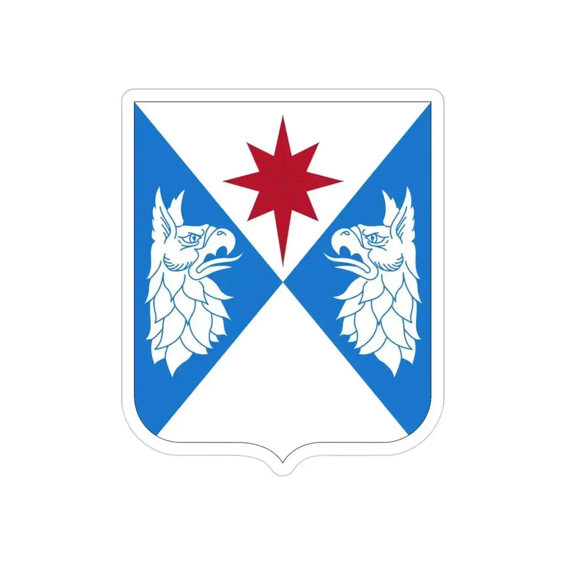 308th Military Intelligence Battalion (U.S. Army) REVERSE PRINT Transparent Die-Cut STICKER 3 Inch Die-Cut Transparent - The Sticker Space