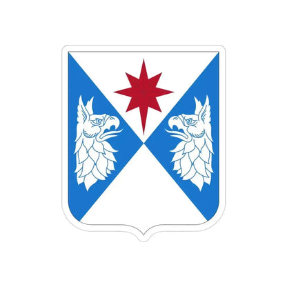 308th Military Intelligence Battalion (U.S. Army) REVERSE PRINT Transparent Die-Cut STICKER 3 Inch Die-Cut Transparent - The Sticker Space