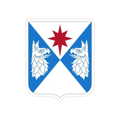 308th Military Intelligence Battalion (U.S. Army) REVERSE PRINT Transparent Die-Cut STICKER 4 Inch Die-Cut Transparent - The Sticker Space