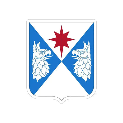 308th Military Intelligence Battalion (U.S. Army) REVERSE PRINT Transparent Die-Cut STICKER 5 Inch Die-Cut Transparent - The Sticker Space