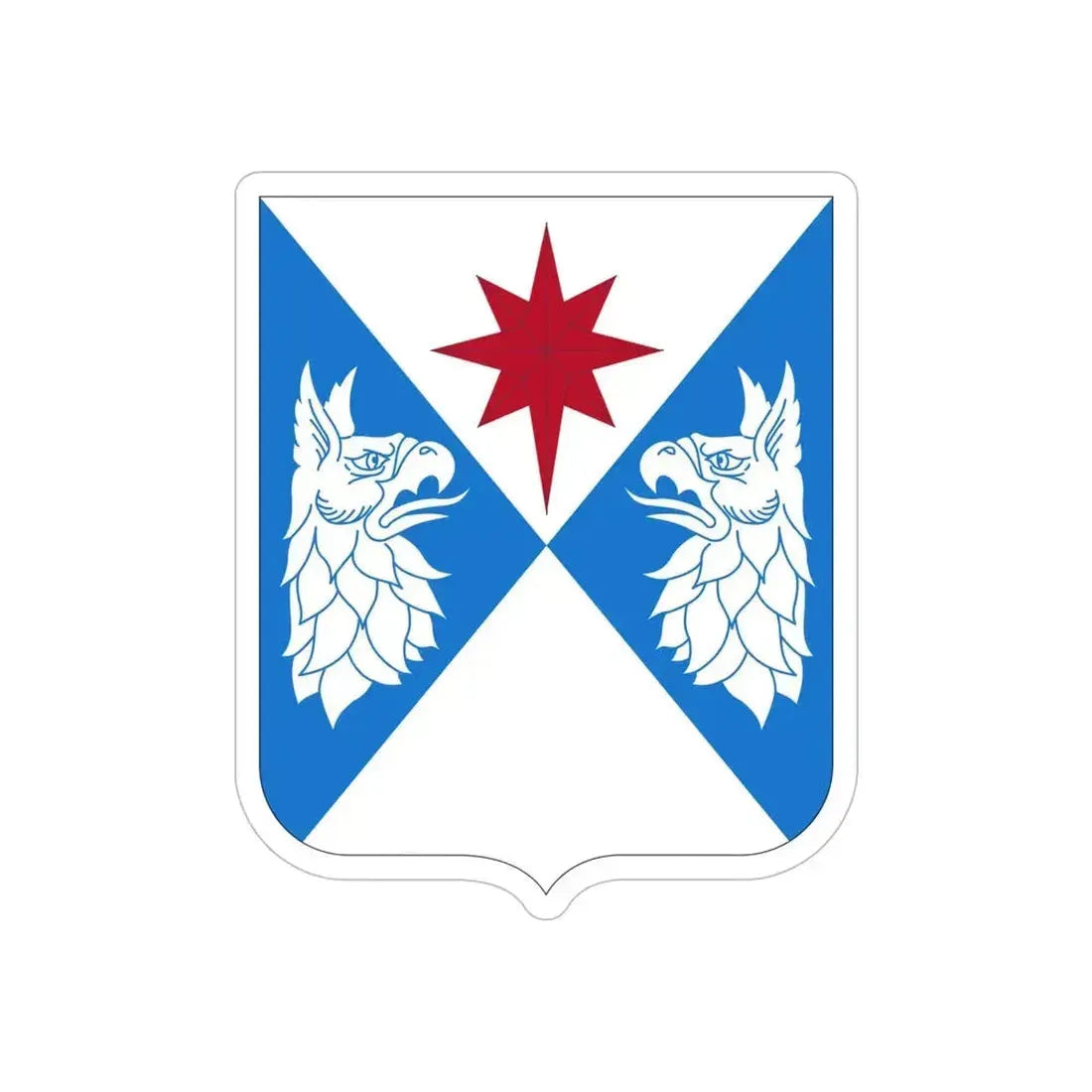 308th Military Intelligence Battalion (U.S. Army) REVERSE PRINT Transparent Die-Cut STICKER 6 Inch Die-Cut Transparent - The Sticker Space