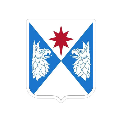 308th Military Intelligence Battalion (U.S. Army) REVERSE PRINT Transparent Die-Cut STICKER 6 Inch Die-Cut Transparent - The Sticker Space