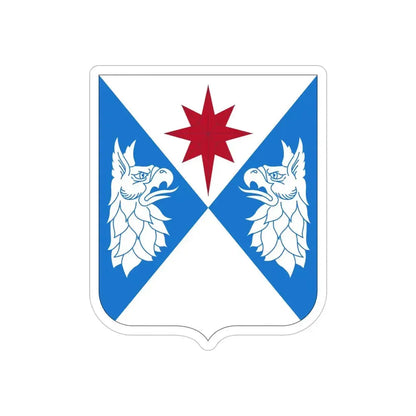 308th Military Intelligence Battalion (U.S. Army) REVERSE PRINT Transparent Die-Cut STICKER - The Sticker Space