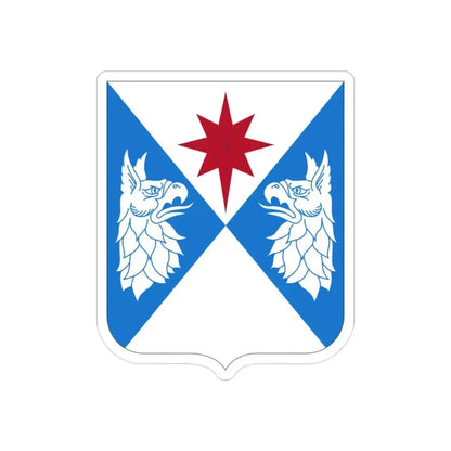 308th Military Intelligence Battalion (U.S. Army) REVERSE PRINT Transparent Die-Cut STICKER - The Sticker Space